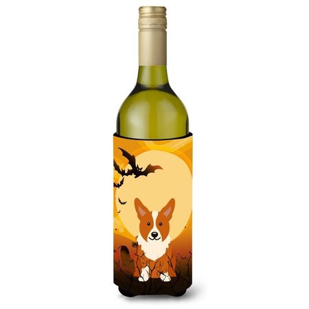 CAROLINES TREASURES Halloween Corgi Wine Bottle Beverge Insulator Hugger BB4366LITERK